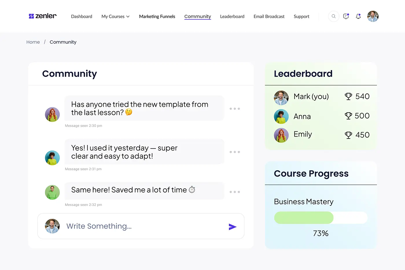 All course business tools in one dashboard