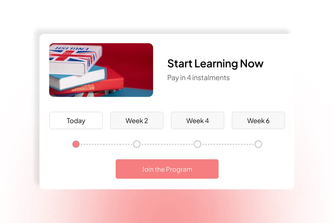 Installment payments and checkout options for online courses