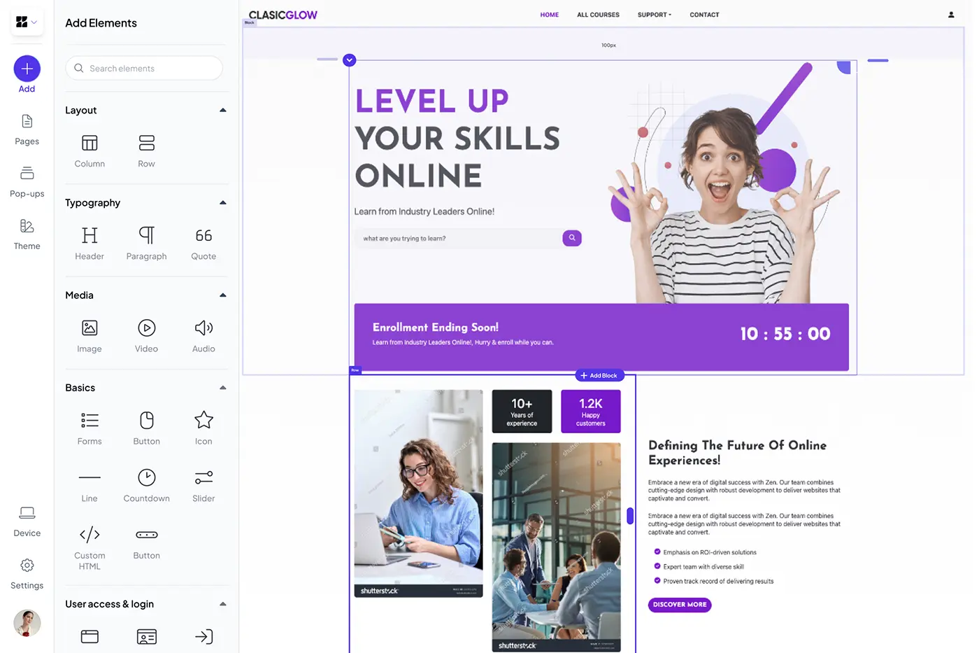 All course business tools in one dashboard